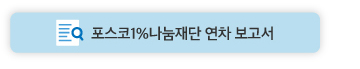 포스코1%나눔재단 연차 보고서